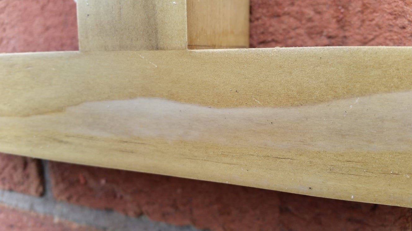 Wood stain going milky