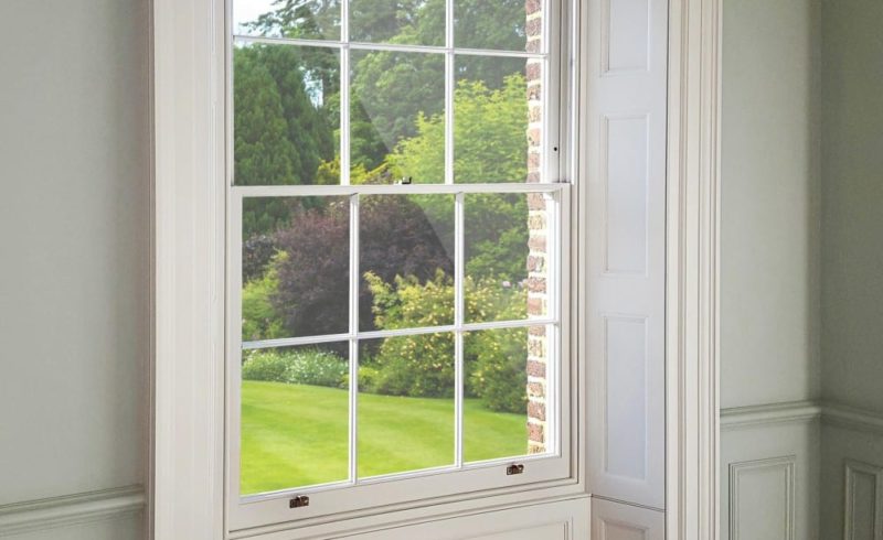 Winston heritage sliding sash window in a listed building
