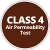 Class 4 Air Permeability test badge
