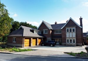 New house showing the bespoke Accoya windows and doors after fitting