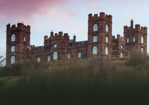 Riber Castle after new wooden windows fitted by Gowercroft