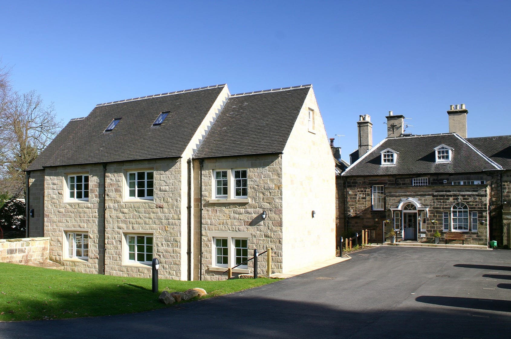 Holbrook hall after having new wooden windows fitted