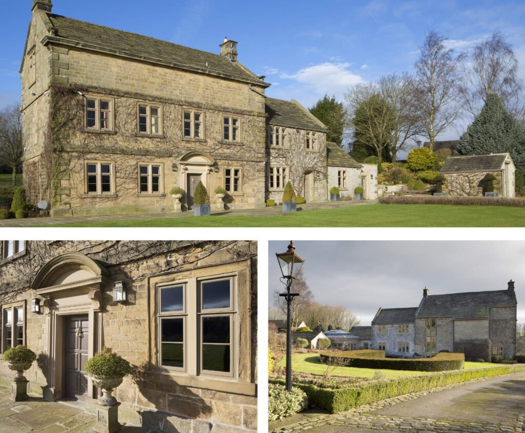 Gallery shots of Olde Longmoor Hall in Derbyshire after Gowercroft fitted new timber windows and doors