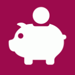 Piggy bank savings logo