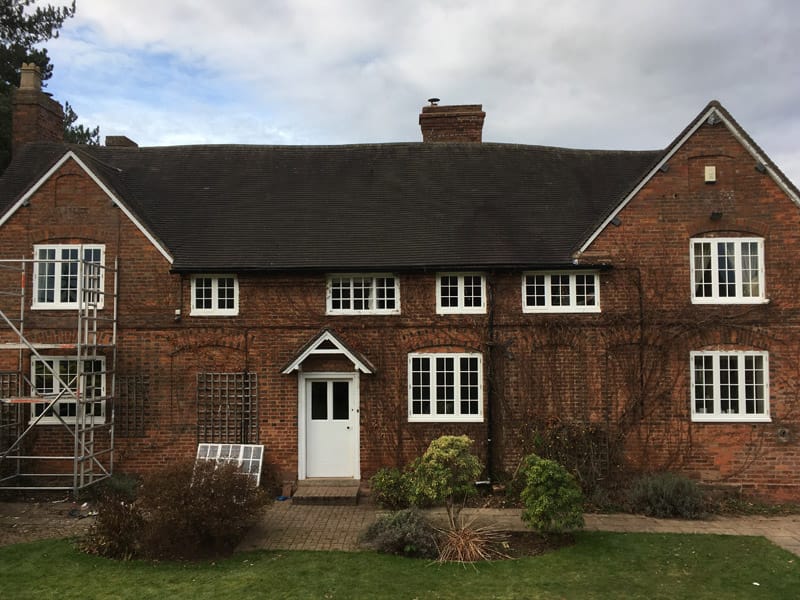 Richmond heritage casement windows elevation Georgian bars white painted