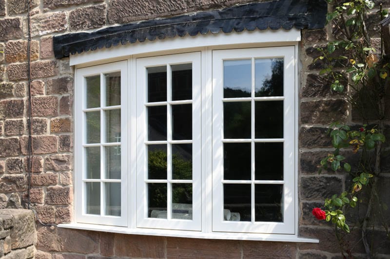 Close up of heritage style bay window at the Smithy, Whatstandwell