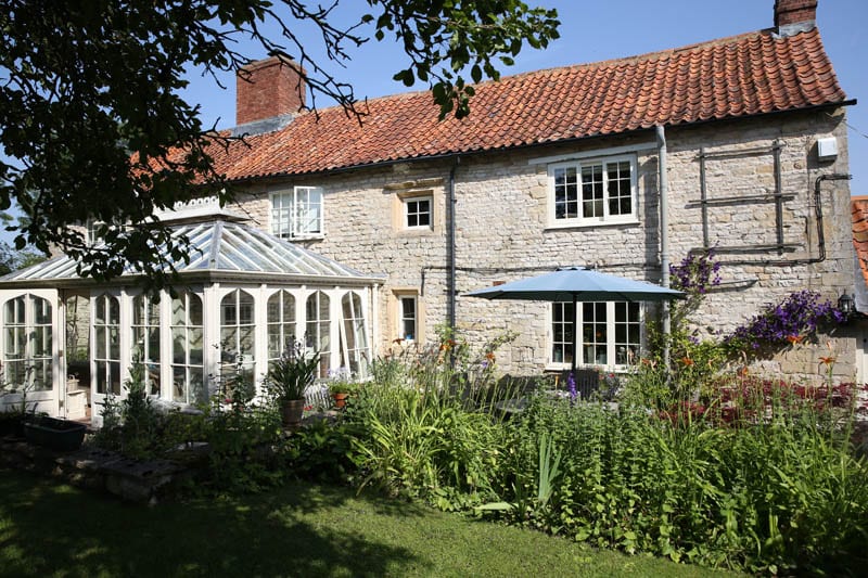 Belton heritage yorkshire sliding sash windows rear elevation wider shot