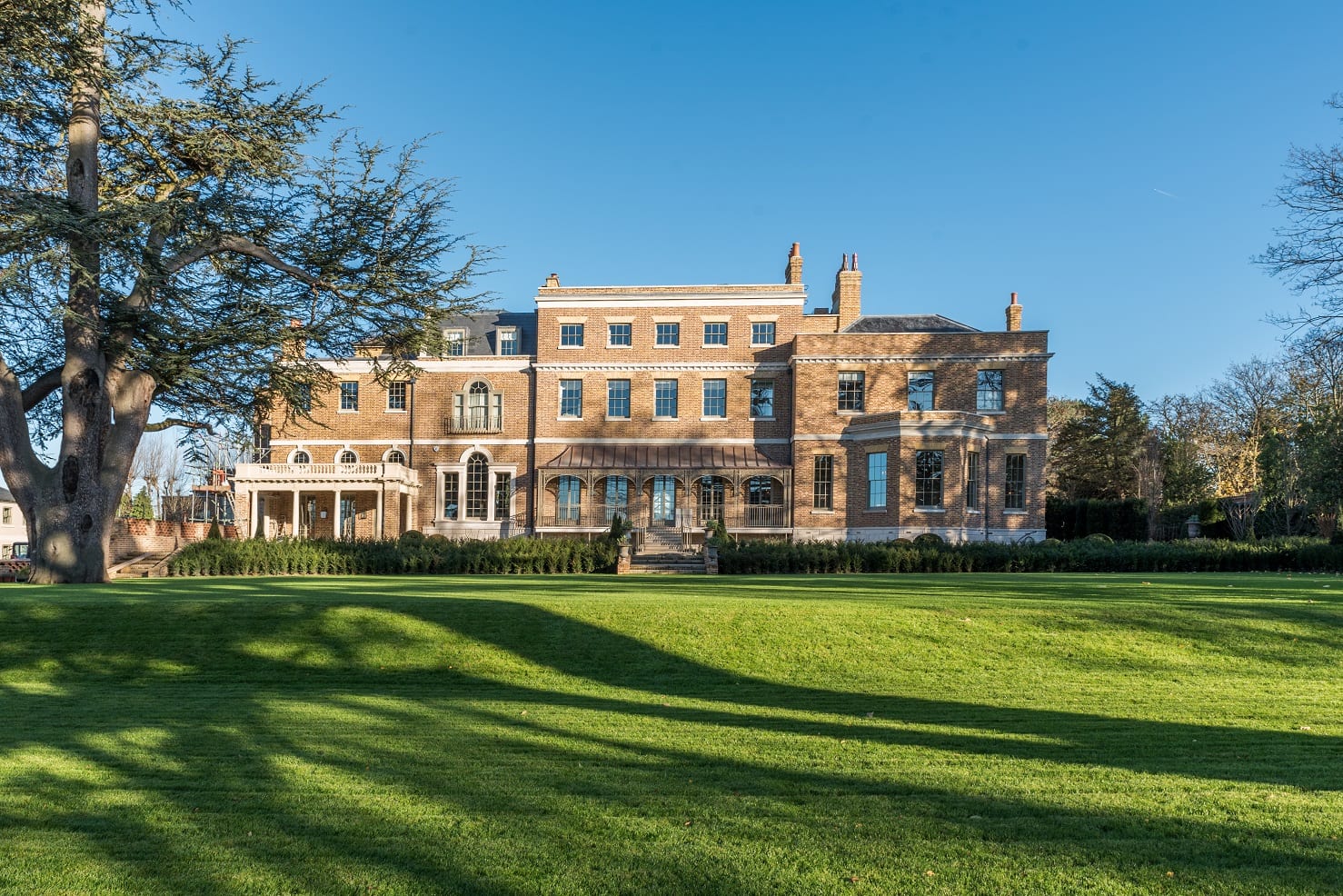 Elevation Brick Winston sliding sash windows painted Templeton House