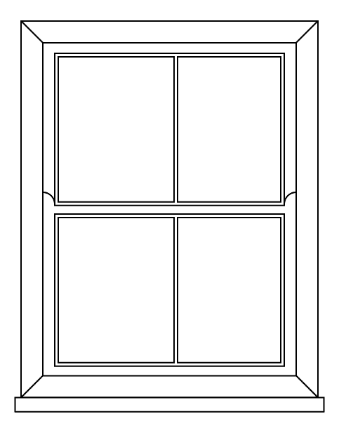 Victorian sliding sash window diagram