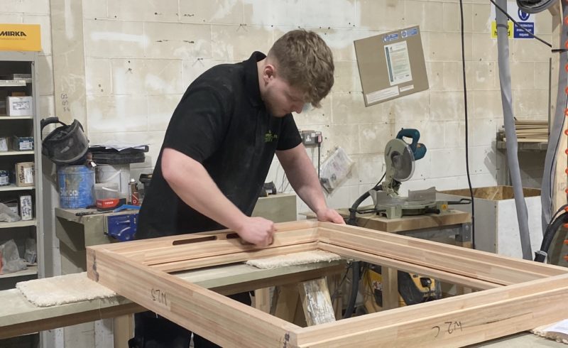 Gowercroft apprentice passes new Woodworking Standard with flying colours!