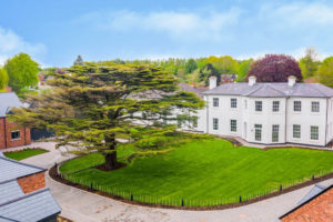 Big country manor with classic timber windows