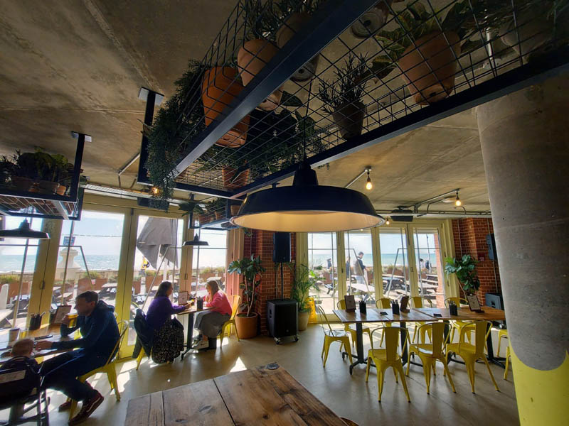Open in tutbury bifold cafe restaurant polished concrete