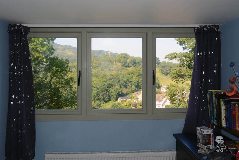 internal photo of timber windows in matlock, second bedroom